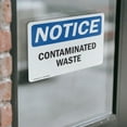 thumbnail image 4 of (2 Pack) Contaminated Waste OSHA Notice Sign 14 Inch X 10 Inch Vinyl Label Decal Sticker Weather Resistant, UV Protected for Workplace, Business, and Construction Site, Made in the USA, 4 of 7