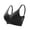 Black, variant on Women's Plus Size Hollow Out Mesh Sports Bra Wirefree Seamless Thin Padded Yoga Fitness Activewear White