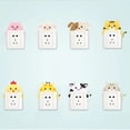 thumbnail image 4 of facefd Small Cute Cartoon Animal Switch Sticker Nursery Kids Bedroom Removable Wall Decals PVC Home Wallpaper, 4 of 9