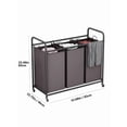 thumbnail image 6 of Heavy Duty 3-Bag Rolling Laundry Sorter Cart with Lockable Wheels & Removable Bags for Home Organization. Perfect Gift For 2026!, 6 of 11