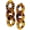Leopard 2, variant on Unique 70s 80s90s Vintage Big Acrylic Long Chain Leopard Print Dangle Drop Earrings Elegant Bohemian Fashion Resin Link Leopard Stud Earrings for Women Statement Personalized Jewelry Gifts