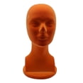 thumbnail image 1 of Cabeza de maniquí masculina con flocado de espuma, soporte de exhibición de gafas multiusos, soporte de herramientas ligero estable para herramientas Rojo shamjiam cabeza de maniquí masculino, 1 of 8