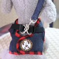 thumbnail image 1 of Chaleco para mascotas, portador de perros, collar para perros pequeños, cordón para cachorros, chaleco para cachorros, correa para perros que caminan, código L para perros Chihuahua BRI  Rojo Verde, 1 of 5