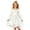 #A02-White, variant on Abcomgle Long Sleeve Dress girls 7-8 Pleated Smocked Lantern Sleeve Sundress Casual Square Neck A-Line Dresses Cute Flowy Tiered Beach Midi Dress