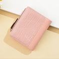thumbnail image 4 of Cartera pequeña y delgada de cuero para mujer, monedero pequeño y fino con bolsillo plegable para mujer, 4 of 5