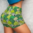 thumbnail image 3 of Picia Cartoon Koala Bear and Leaf Printed Workout Shorts for Women Seamless Scrunch Butt Lifting High Waisted Yoga Gym Booty Running Moisture-wicking Short Pants-Small, 3 of 9