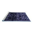 thumbnail image 2 of Ahgly Company Machine Washable Indoor Round Animal Blue Traditional Area Rugs, 6' Round, 2 of 4