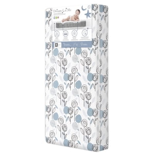 Dream On Me Nap Nest Crib Mattress, Teal Flowers