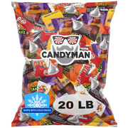 CANDYMAN 20 Pound Gift Box Mix of Chocolate, Individually Wrapped Assorted Bulk Candy Chocolates Variety Pack