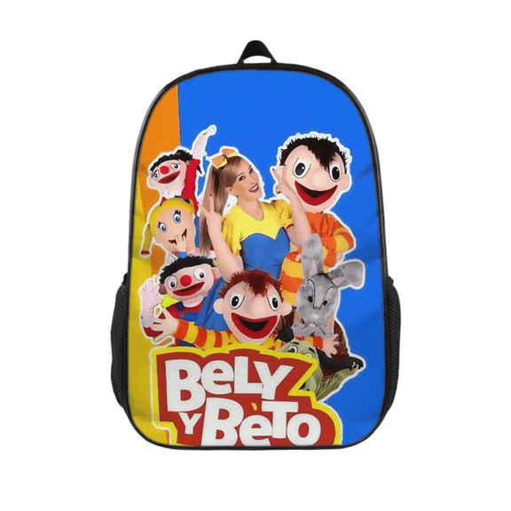 Bely y Beto Printed Backpack FSMYJJZY Polyester Backpack with Side Pockets, Adjustable Padded Straps for School and Travel