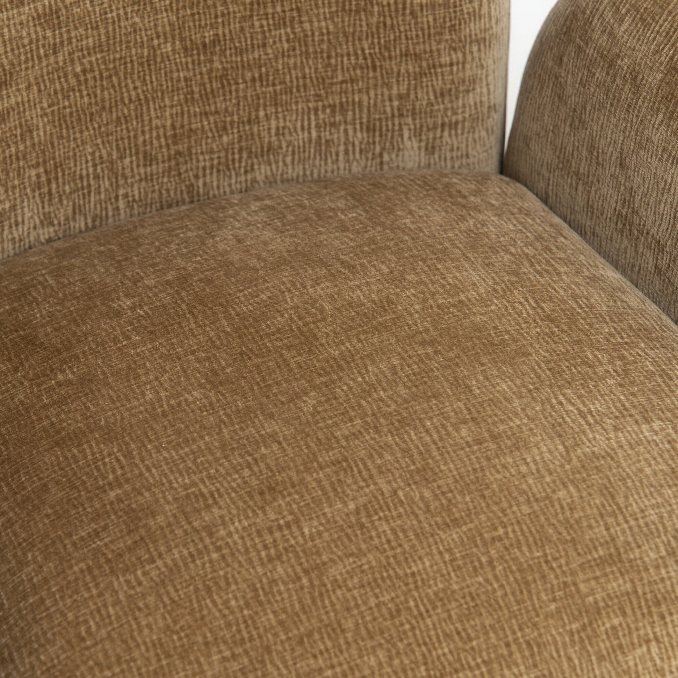 Noble House Gabryle 360° Swivel Accent Chair, Luxurious Chenille Upholstered Barrel Chair, Living Room, Camel