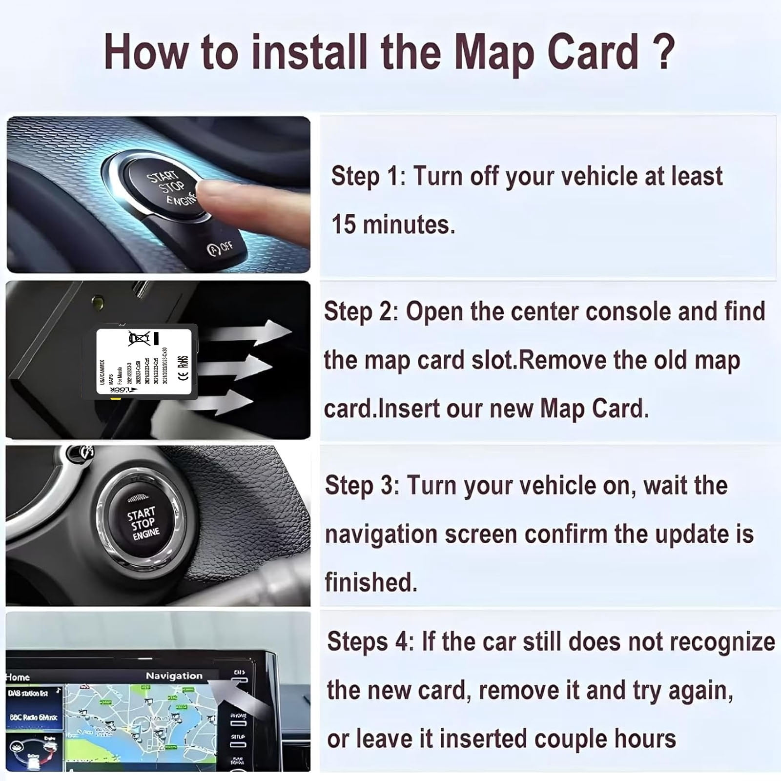 Latest Navigation Memory SD Card,Compatible with:Cx5(2021-2023), Cx9(2021-2023), Cx50(2022-2023),Cx30(2021-2023), 3(2021-2023)(Ceypec-02)