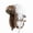 White, variant on Reflective Trapper Hat with Faux Fur Lining, Winter Ear Flap Hat(S/M, White)