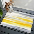 thumbnail image 4 of Yellow Grey Ombre Area Rugs 2x3 for Living Room, Abstract Art Oil Painting Rustic Modern Non Slip Washable Rug Runner, Low Pile Indoor Floor Carpet Mat Bathroom Rugs for Bedroom, Kids Room, 4 of 9