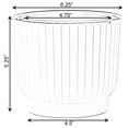 thumbnail image 6 of White Flower Pot Self Watering Planter, 6 Pack, 6 of 7