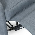 thumbnail image 3 of Noble House Sanborn Upholstered Tufted Wingback Swivel Recliner, Charcoal and Black, 3 of 9