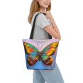 thumbnail image 7 of Kll Tote Bag For Women Oil Painting Beautiful Butterfly Print Shopping Grocery Reusable Bags For Office School Shopping Travel, 7 of 7