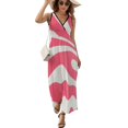 thumbnail image 1 of Vestido De Noche De Lujo Sin Mangas Para Mujer, Irregular Stripe Vestido De Fiesta, 1 of 5