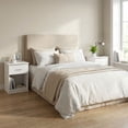 thumbnail image 3 of Furinno TIDUR Night Stand Set of 2, Modern Nightstand with Drawer, Bedside Table with Storage Shelf, End Table, Side Table, Bar Handle Drawer, for Bedroom, Living Room, White, 3 of 5