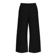 thumbnail image 6 of Hurxie Women’s Hiking Cargo Pants – Lightweight Wide Leg Outdoor Pants with Pockets, High Waisted Drawstring Streetwear Black,2XL, 6 of 7