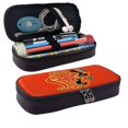 thumbnail image 2 of Dukes Orange Car Haz-zard Black Leather Pencil Case Zipper Stationery Storage Bag,Ideal For Travel Lovely Functional, 2 of 6