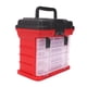 thumbnail image 3 of Caja de señuelos de pesca Perfecl Caja de almacenamiento de plástico 4 compartimentos rojo, 3 of 7