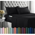 thumbnail image 1 of Juego de sábanas Utopia Bedding King Size de microfibra, 4 piezas, color negro, 1 of 8