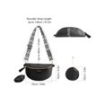 thumbnail image 3 of Gustave PU Leather Crossbody Bag for Women, Trendy Woven Fanny Pack Belt Bum Bag Shoulder Sling Purse with Adjustable Guitar Strap - Black, 3 of 7