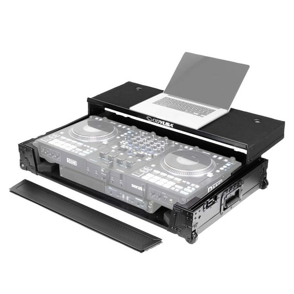 Odyssey 810394 I-Board 1U Flight Case for RANE PERFORMER DJ Controller with Glide Style Laptop Platform Wheels