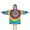 Colorful Rainbow Tie, variant on Tie Dye Color Burst Pattern Blanket Hoodies for Kids 6-13YR Oversize Wearable Blanket Hoodies for Boys Girls Teens