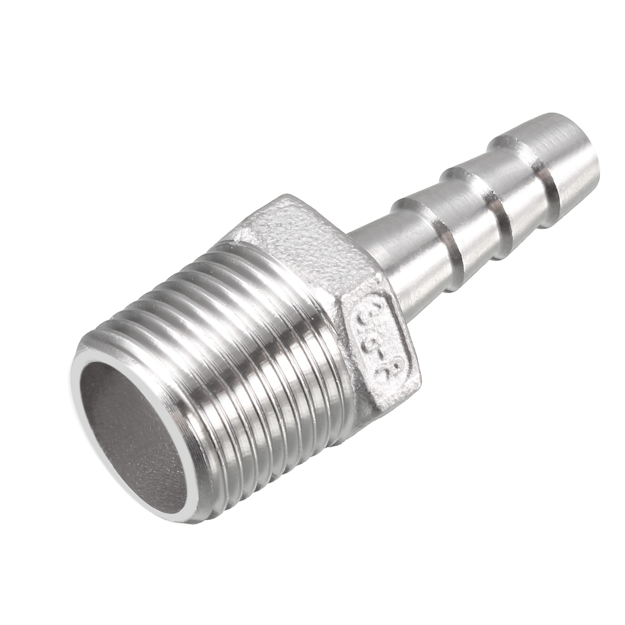 Stainless Steel Barb Hose Fitting Connector 8mm Barbed x G3/8 Male Pipe