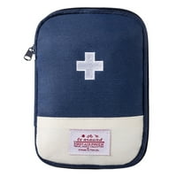 Yibooy First Aid Bag Empty Medical Bag for Car Home Travel Camping Outdoor(Navy Blue S)
