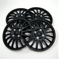 thumbnail image 2 of TuningPros WC-15-611-B Set of 4  Matte Black Snap-On Hubcaps 15" - Hub Caps Wheel Skin Cover 15 Inches 4 Pcs Set, 2 of 4
