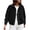 Black, variant on Women Cropped Denim Bomber Jacket, Zip Up Stand Collar Long Sleeve Loose Fit Jean Jacket with Pockets, Casual Streetwear Outerwear