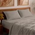 thumbnail image 7 of Mellanni 4-Piece Iconic Queen Bedsheet Set - Microfiber, 16" Deep Pocket, Cooling, Wrinkle, Fade, Stain Resistant, Tan, 7 of 7