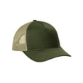 thumbnail image 2 of Top Headwear Snapback Five-Panel Trucker Cap - Olive Drab Green/Tan, 2 of 3