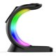 thumbnail image 1 of Cargador inalámbrico Soporte magnético para auriculares QC3.0 para iPhone IWatch Negro, 1 of 9