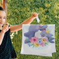 thumbnail image 3 of Cute Whale Floral Hand Towels 2 PCS, Happy Mothers Day Kitchen Towel Ultra Soft and Highly Absorbent,Decorative Fingertip Face Towel for Bathroom Hotel, 28.3"x14.4", 3 of 5