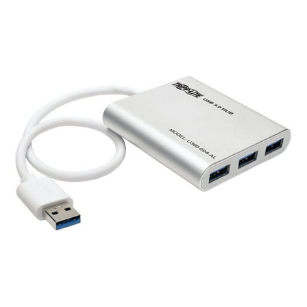 Tripp Lite 4-Port Portable USB 3.0 SuperSpeed Mini Hub, Aluminum