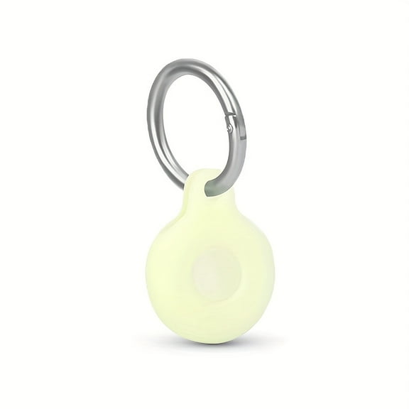 AirTag case key fob, silicone pendant with keychain hook, safety anti-lost, portable