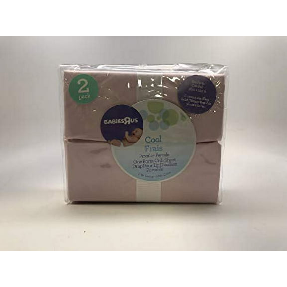 Babies'R'Us - Portable Crib Sheet(2 Pack) - Cool Pink