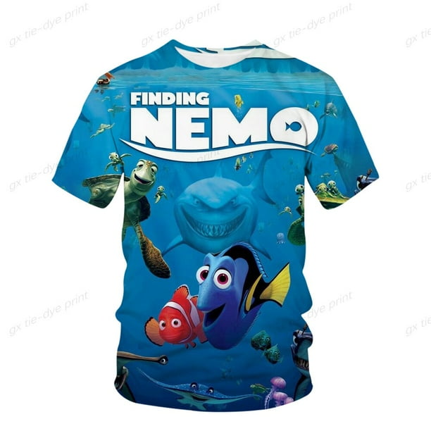 Camiseta infantil de Disney buscando a Nemo Dory, camiseta gráfica de dibujos animados para bebés, ropa de niña de dibujos animados, top90 de verano para niños Gao Jinjia LED
