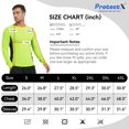 thumbnail image 6 of 2 Pack Men's Long Sleeve Sun Protection Shirts Quick Dry UPF 50+ Lightweight Athletic Shirt for Workout Hiking Fishing Green Small, 6 of 7