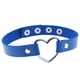 thumbnail image 1 of Collar con banda para el cuello en forma de corazón de melocotón de cuero PU con forma de corazón de Harajuku punk de moda con cuatro botones y borde transfronterizo, 1 of 6