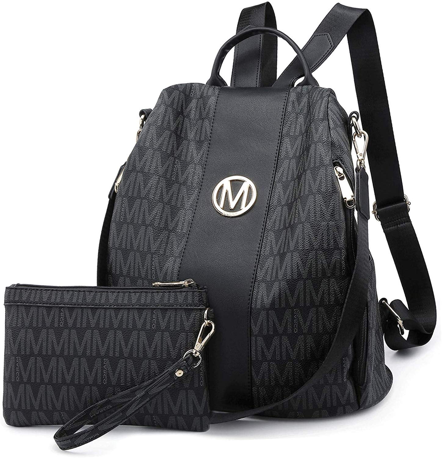 M MARCO - M MARCO Women Fashion Backpack Purse Mutil Pockets Signature ...
