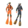 thumbnail image 4 of Figuras de buzo en miniatura para decorar acuarios, accesorios decorativos realistas. 2 figuras de buzo, 4 of 6