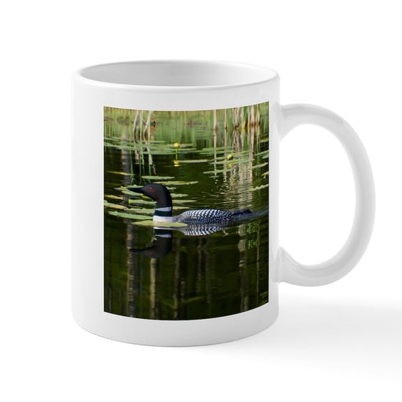 CafePress - Loon Mug - 11 oz Ceramic Mug - Novelty Coffee Tea Cup