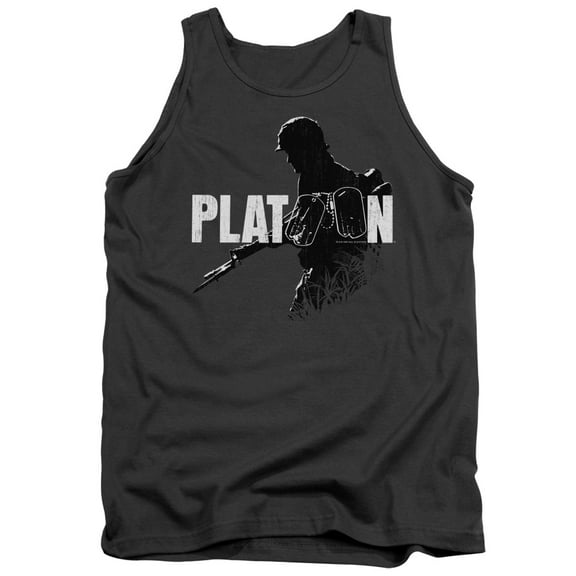 Platoon Shadow Of War Adult Tank Top Charcoal