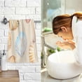 thumbnail image 7 of Yayeee 100% Cotton Hand Towels for Bathroom 16" x 28" Soft Absorbent Kitchen Towel, Watercolor Seashell, 7 of 7
