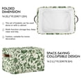 thumbnail image 2 of Yayeee Canvas Storage Basket with Handles for Shelves Fabric Bins Closet Organizer, Green Floral, 2 of 8